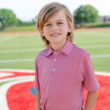 Will Boys' Performance Polo by LH Sport - Rambler Red