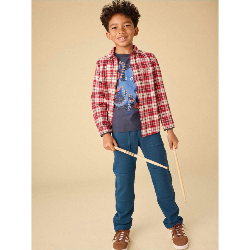 Flannel Button Up Shirt, Multi