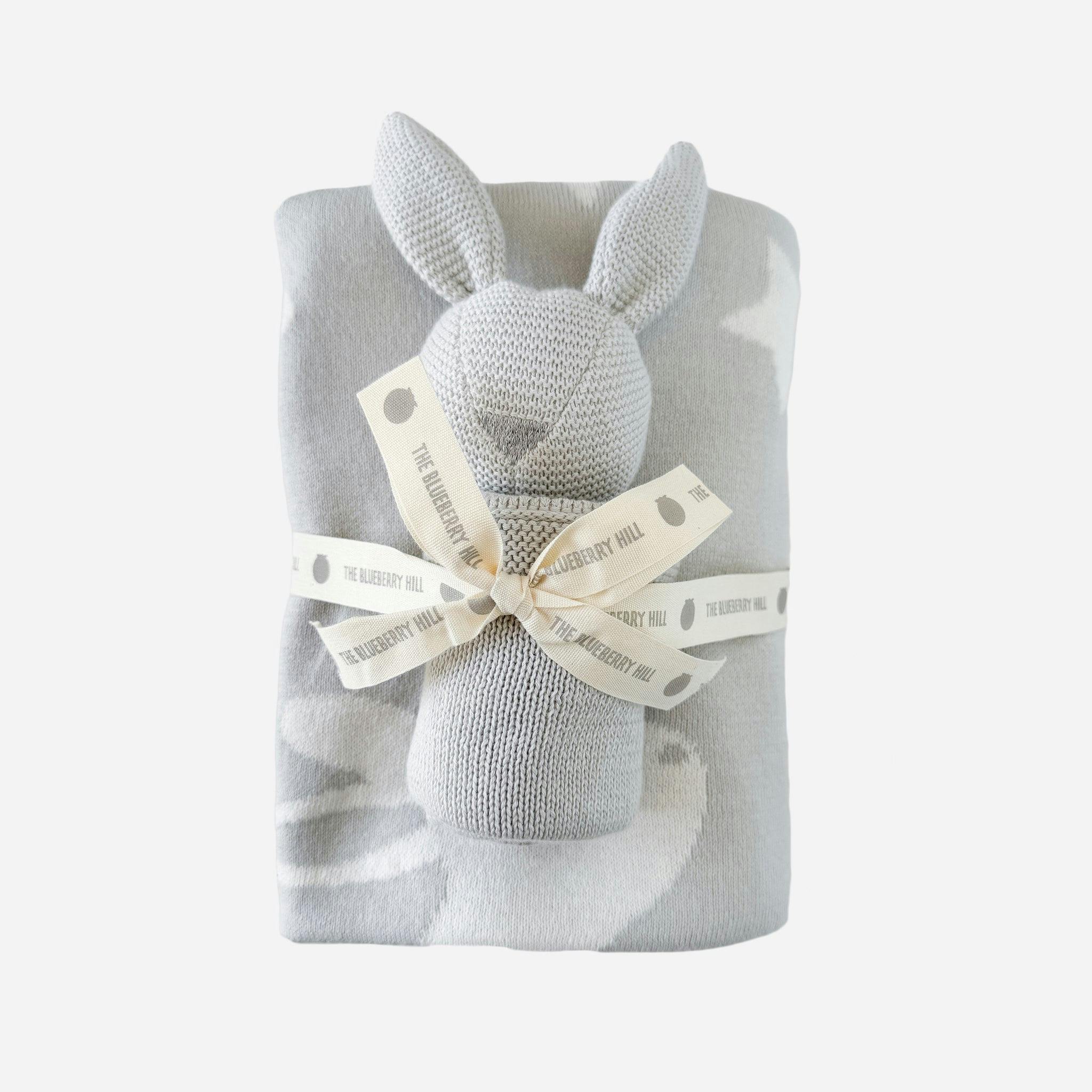 Star Moon Blanket Bunny Lovey Gift Set