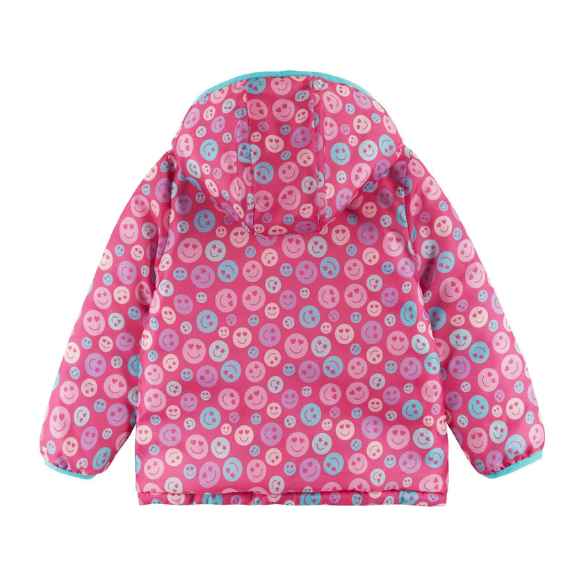 Kids Printed Reversible Puffer Jacket
