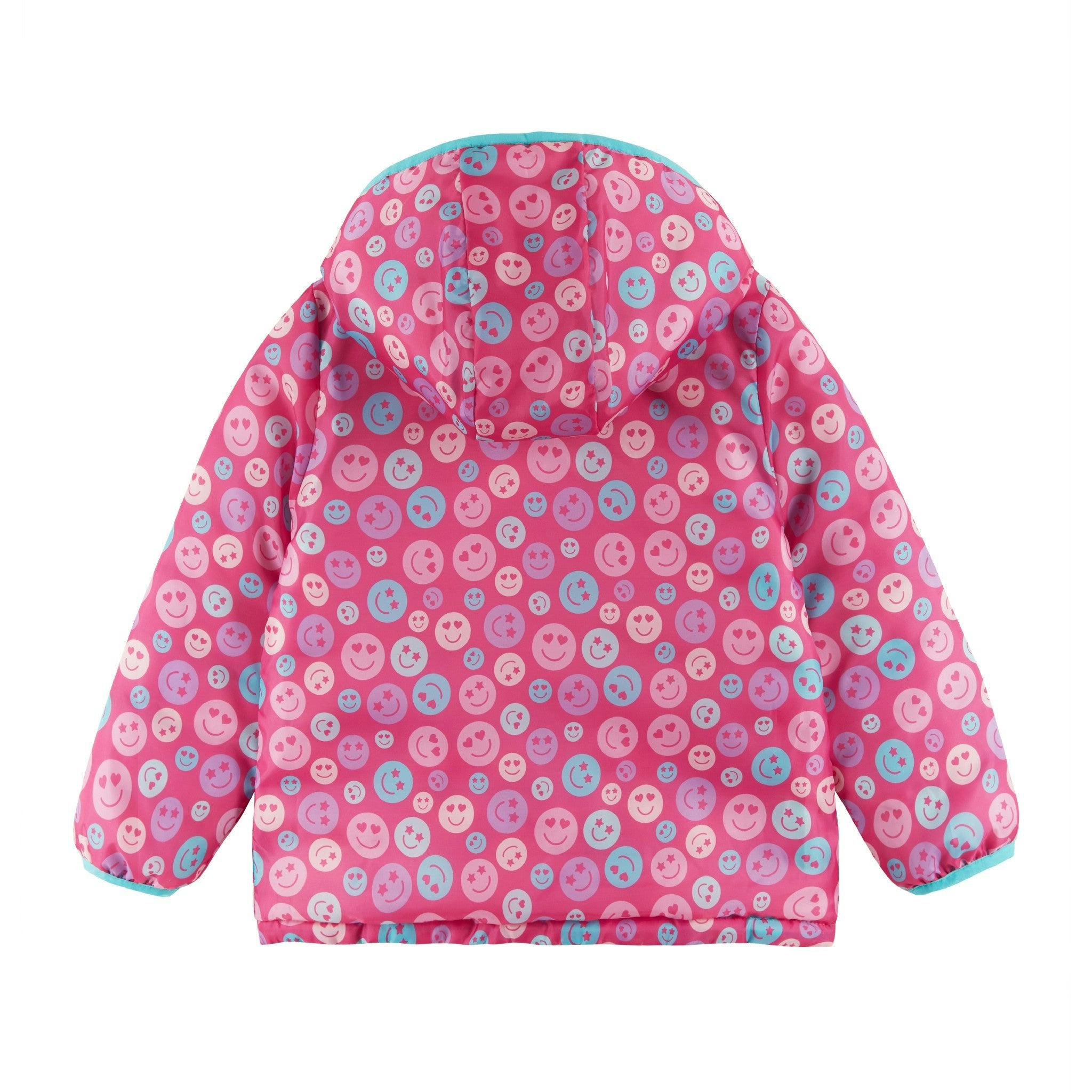 Kids Printed Reversible Puffer Jacket
