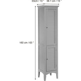 Glancy Wooden Linen Tower Cabinet with Storage