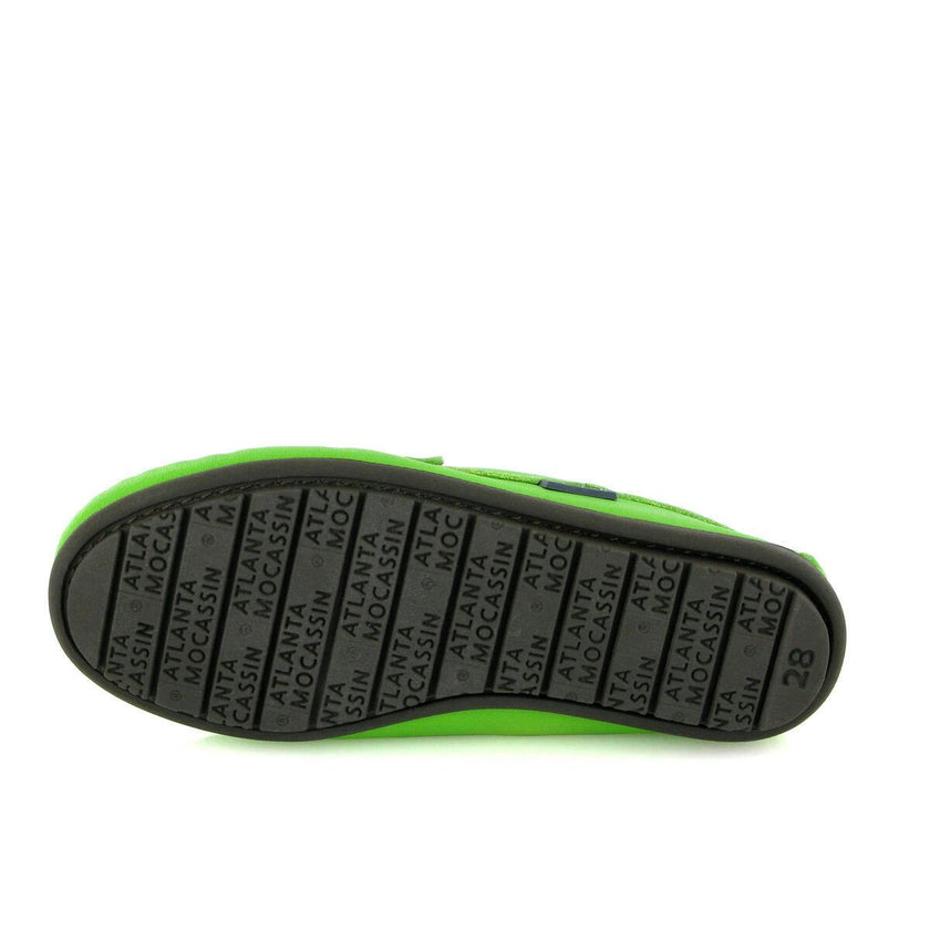 Penny Moccasins In Smooth Leather, Green Multicolor