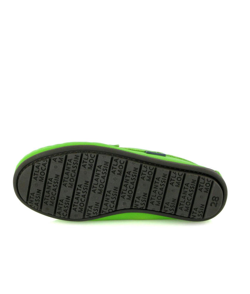 Penny Moccasins In Smooth Leather, Green Multicolor