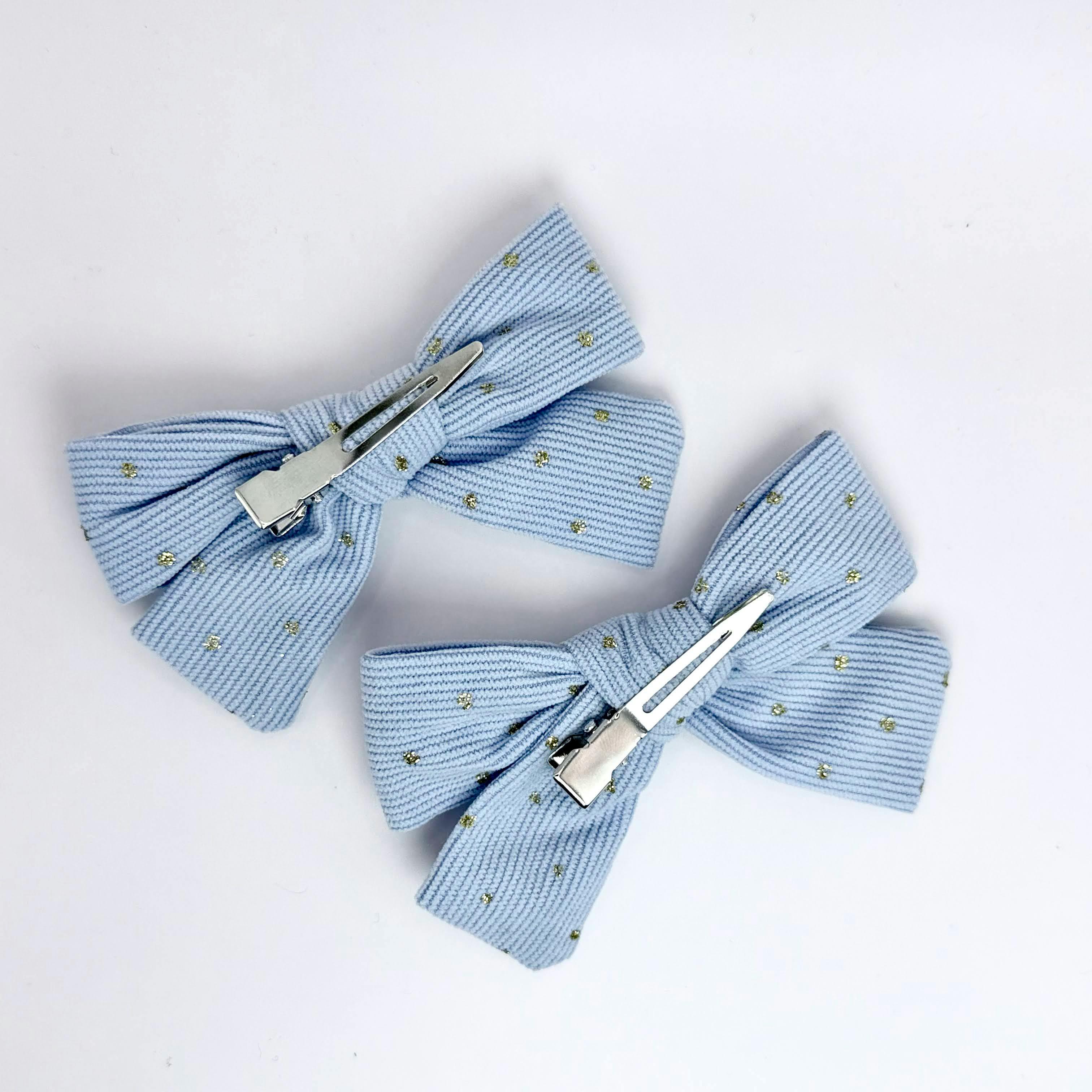 Golden Dot Bow Clips (Set of 2)