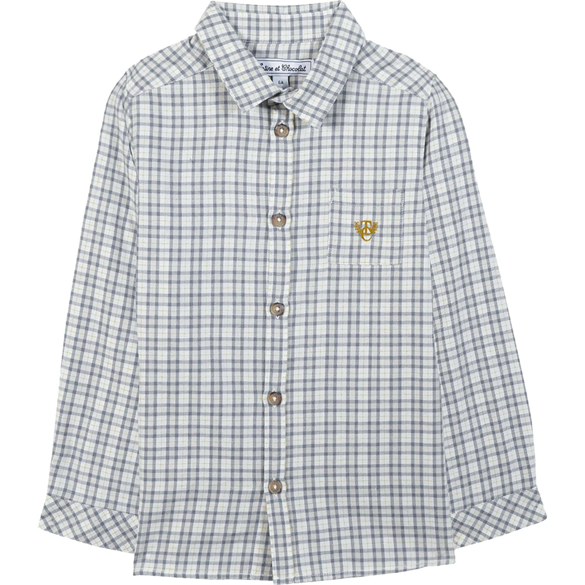 TARTINE ET CHOCOLAT Button-Down Plaid Shirt