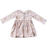 Long Sleeve Henley Dress Christmas Dogs