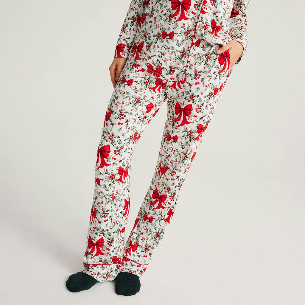 Happy Holly-days Women's Luxe Pajama Pant Set