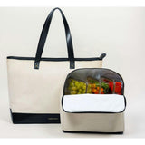 Medium Insulated Hand-Woven Wicker Lunchbox