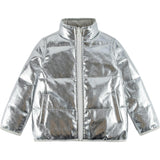 Jo High Neck Puffer 2-Pocket Zipper Down Jacket