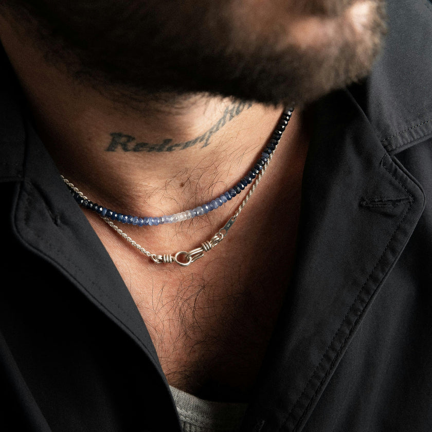 Rope Chain Necklace, 925 Sterling Silver