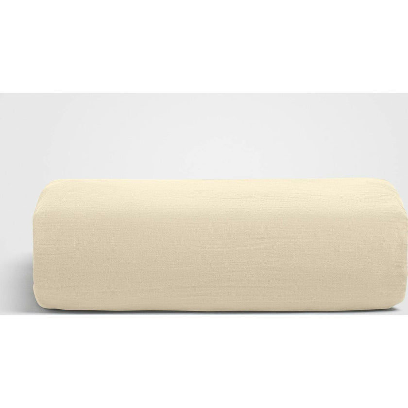 Dune Crinkled Comfort Fitted Sheet, Beige
