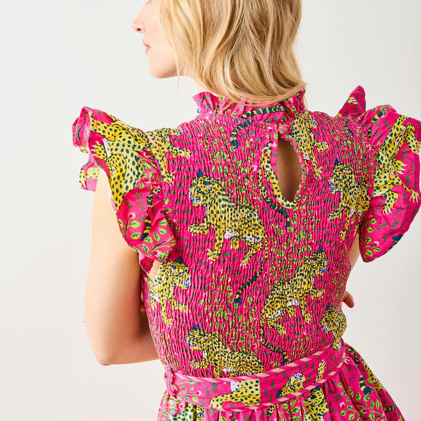 Bagheera - Let's Ruffle Dress - Hot Pink