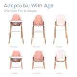 Children of Design 6 in 1 Classic High Chair with Cushion