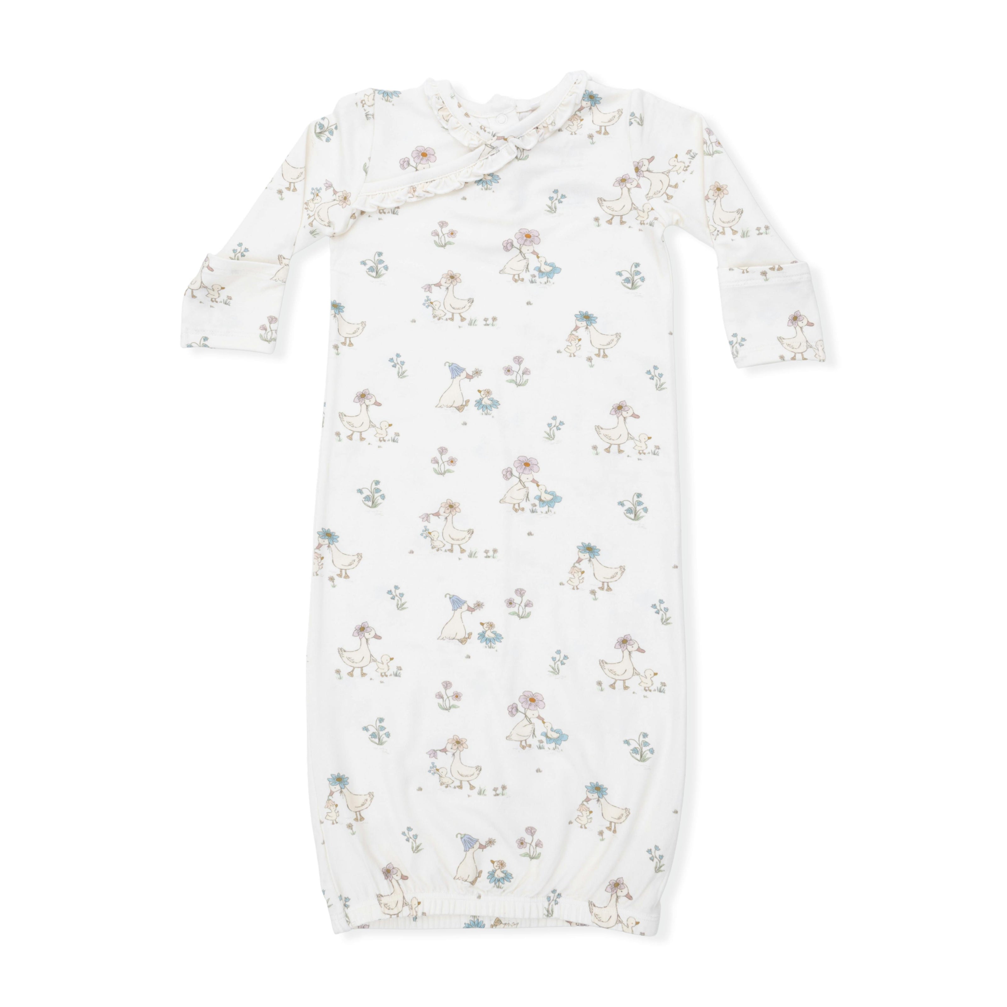 Flower Ducklings - Kimono Gown & Knot Headband