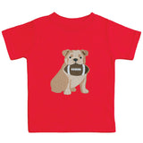 Bulldog Football Patch Short Sleeve T-Shirt