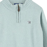 Calum Half-Zip Sweater in Sky Blue