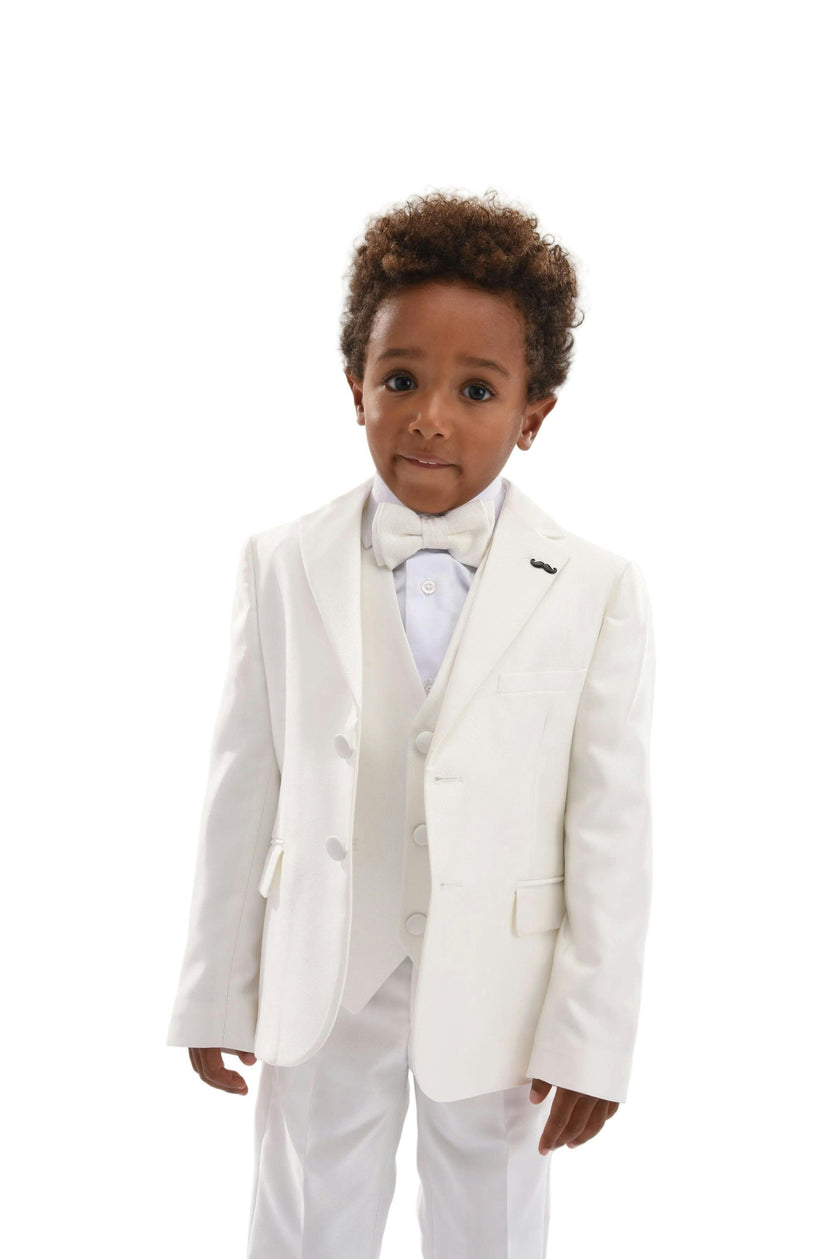 Ivory 5pc Peak Lapel Tuxedo