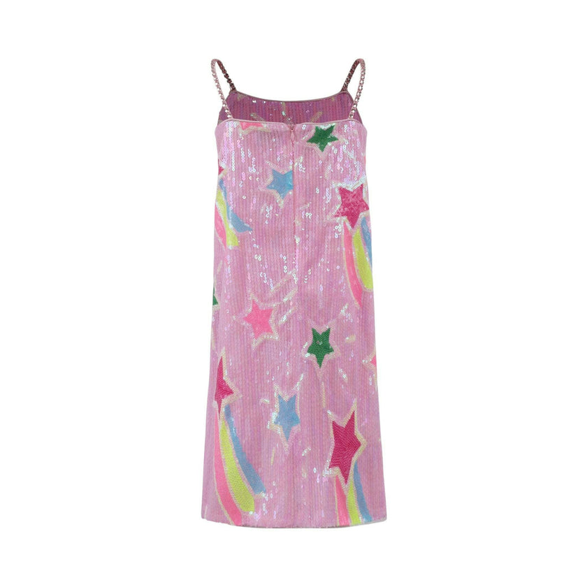 Pink Shooting Star Sequin Tank Dress