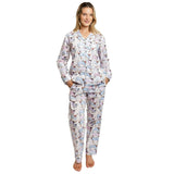 Women's Drawbertson Longhorns Long PJ Set - Organic Cotton Poplin