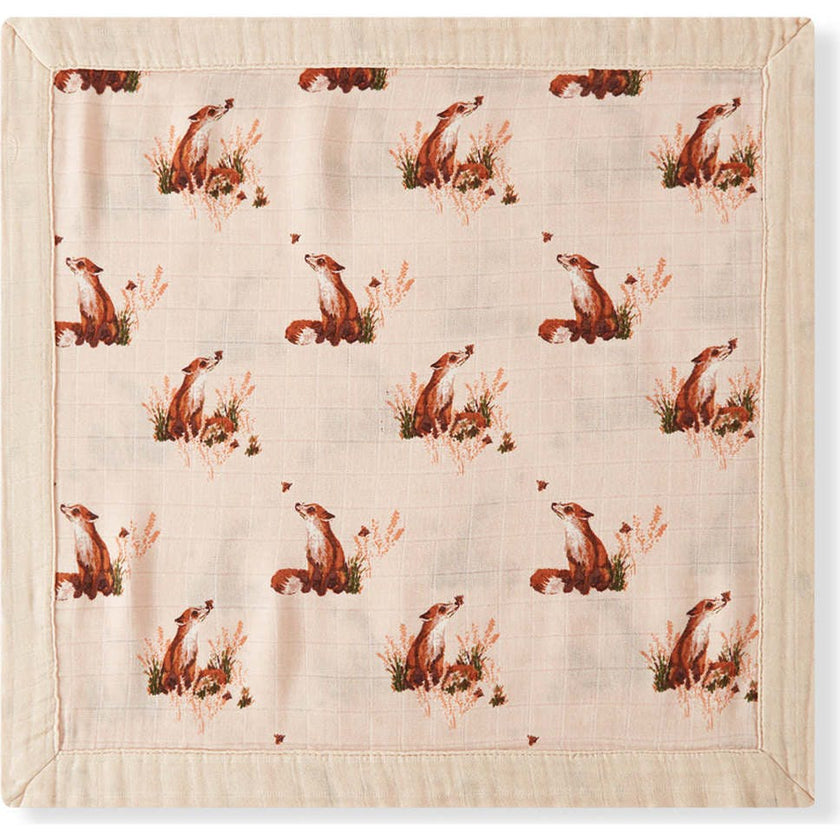Floral Mini Lovey Two-Layer Muslin Security Blanket