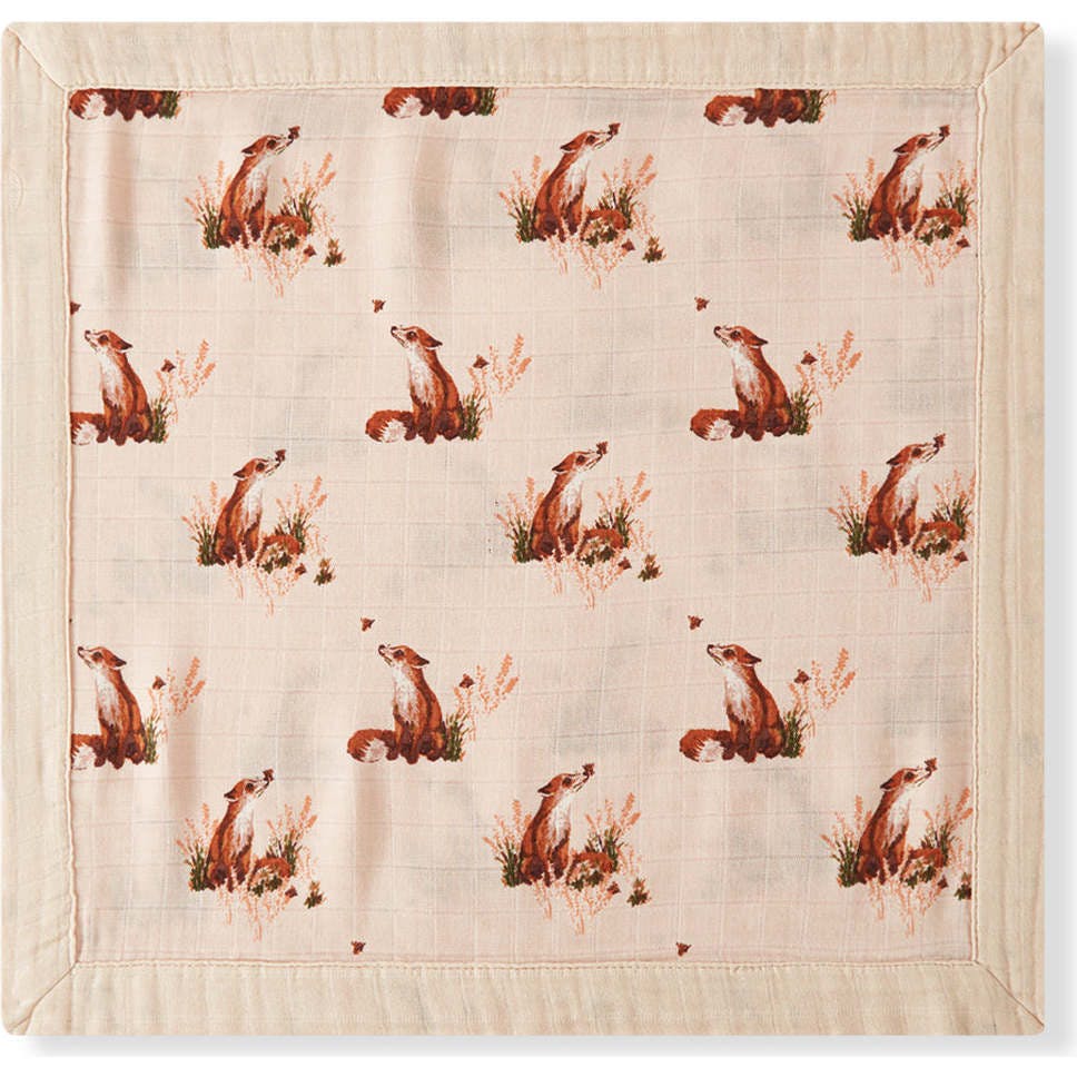 Floral Mini Lovey Two-Layer Muslin Security Blanket