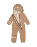 Baby Cloud One Piece Snowsuit Adapted For Car Seats Beige