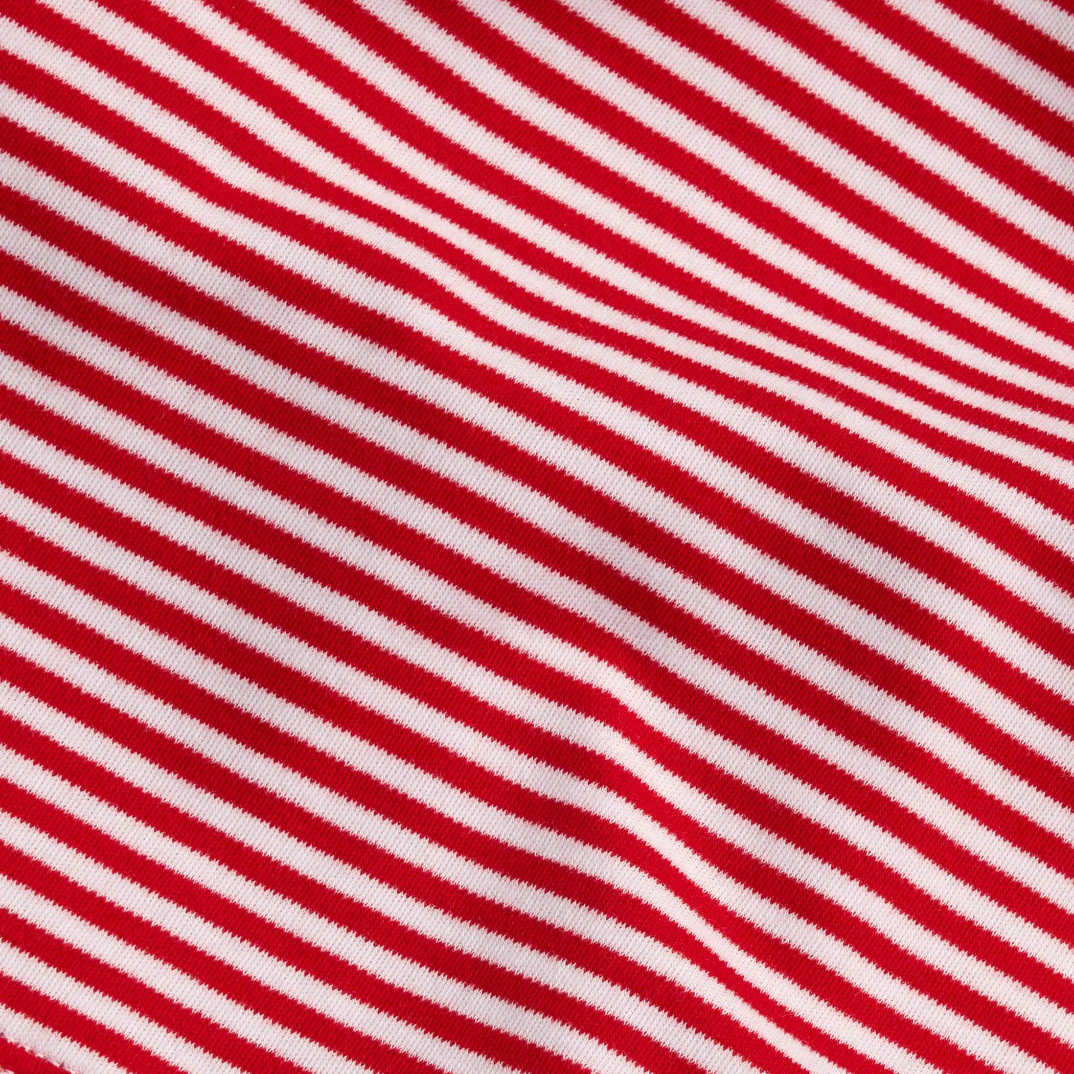 Long Sleeve Polo - Red Stripe