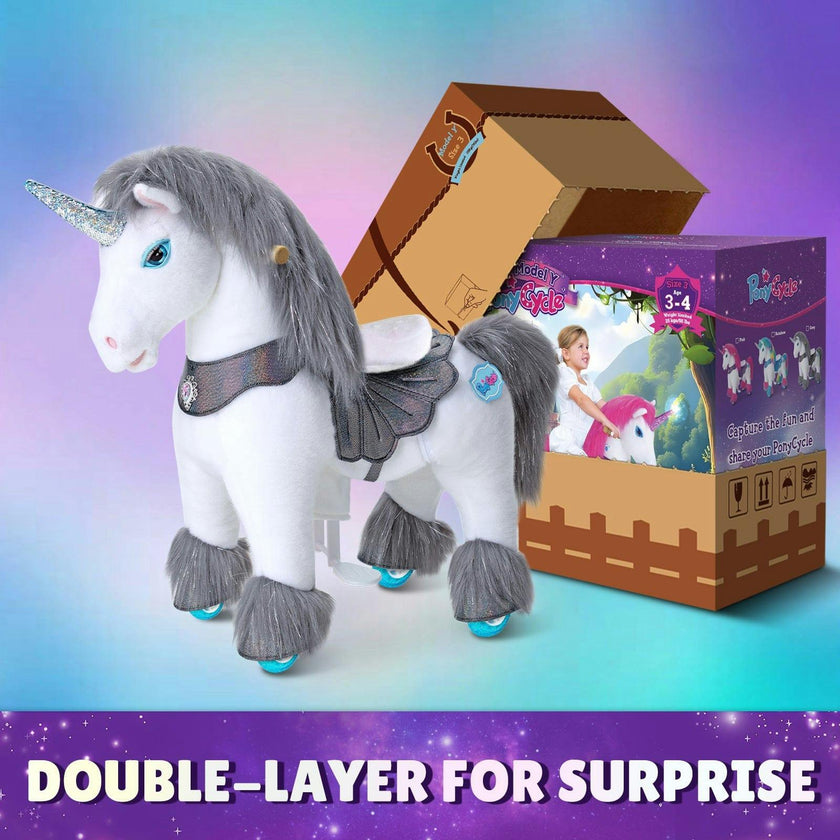 Model Y® Unicorn Ride-On Toy Age 3–4 – Grey
