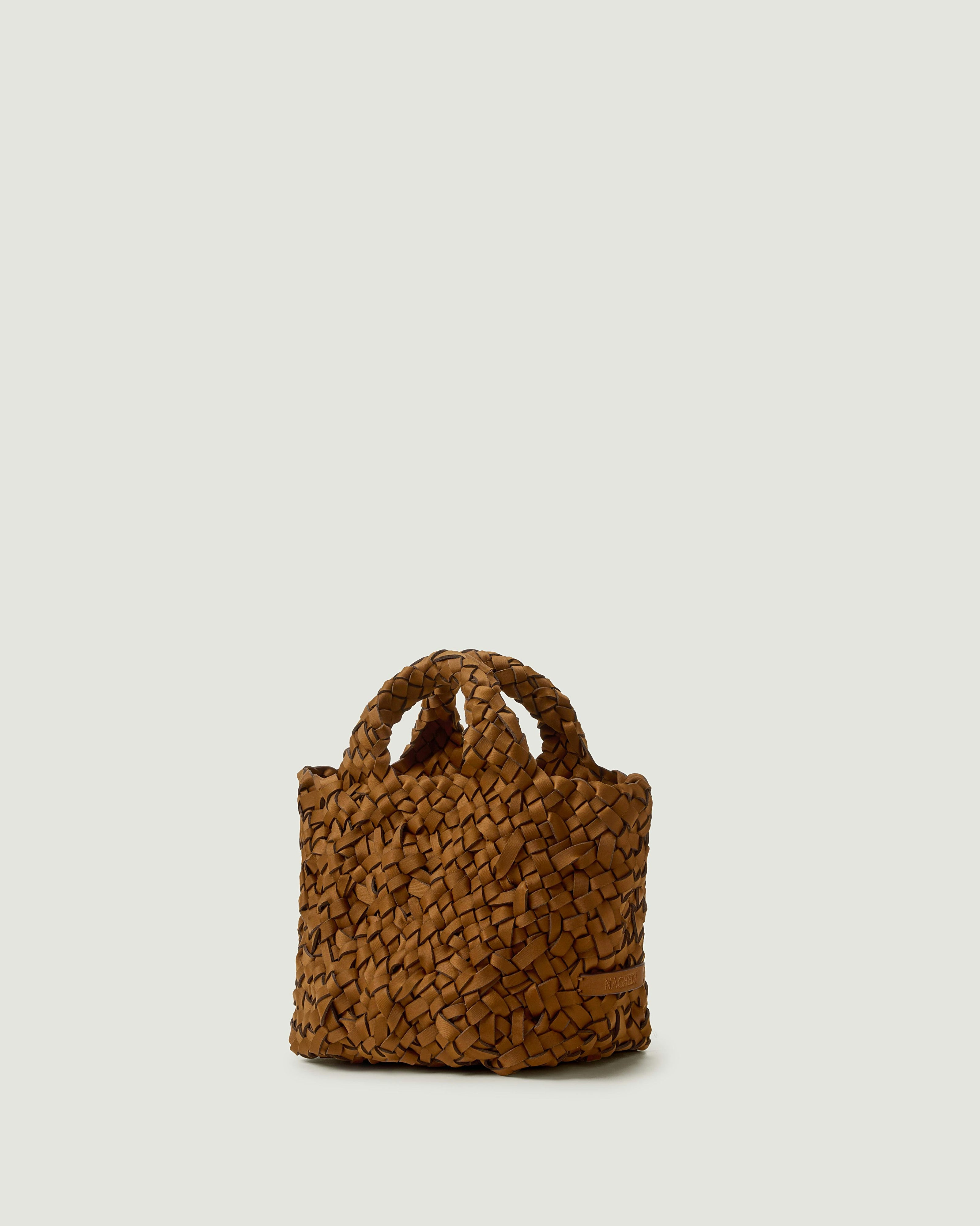 St. Barths Petit Tote Nest Weave | Teak