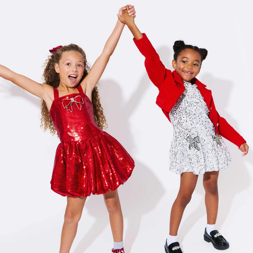 Ruby Sequin Bubble Dress