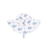 Bubbly Sailor Whales Blue - Wide Brim Sun Hat