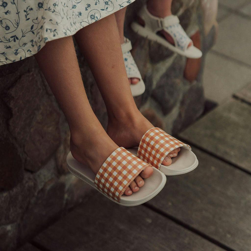 Slide Sandal | Patterns - Sienna Gingham