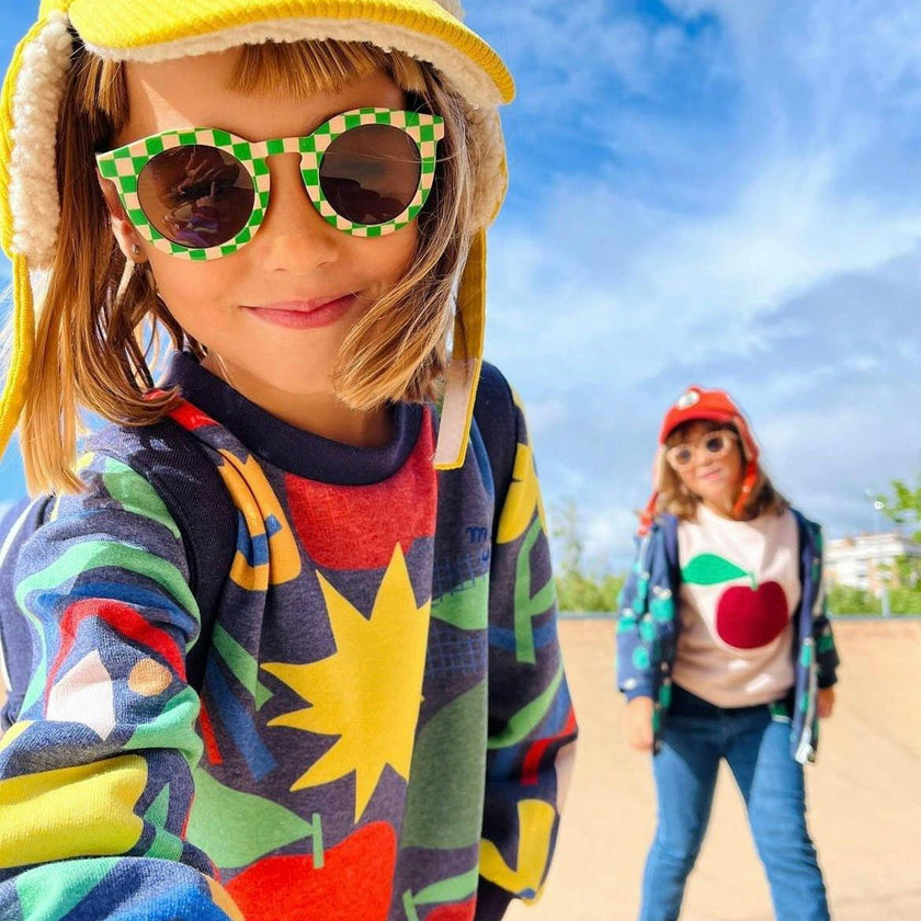 Recycled Cotton Pattern Kid Sweatshirt