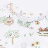 Cute Farm Animals Pink - Short Sleeve Loungewear Set