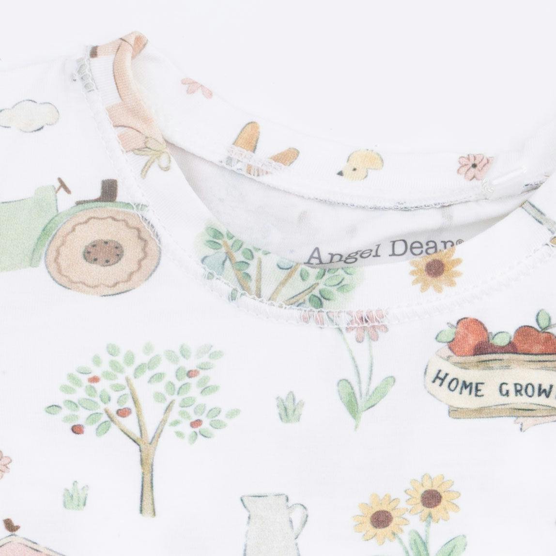 Cute Farm Animals Pink - Short Sleeve Loungewear Set