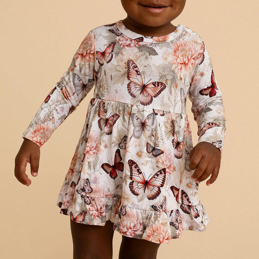 Leanne Ruffled Bodysuit Dress