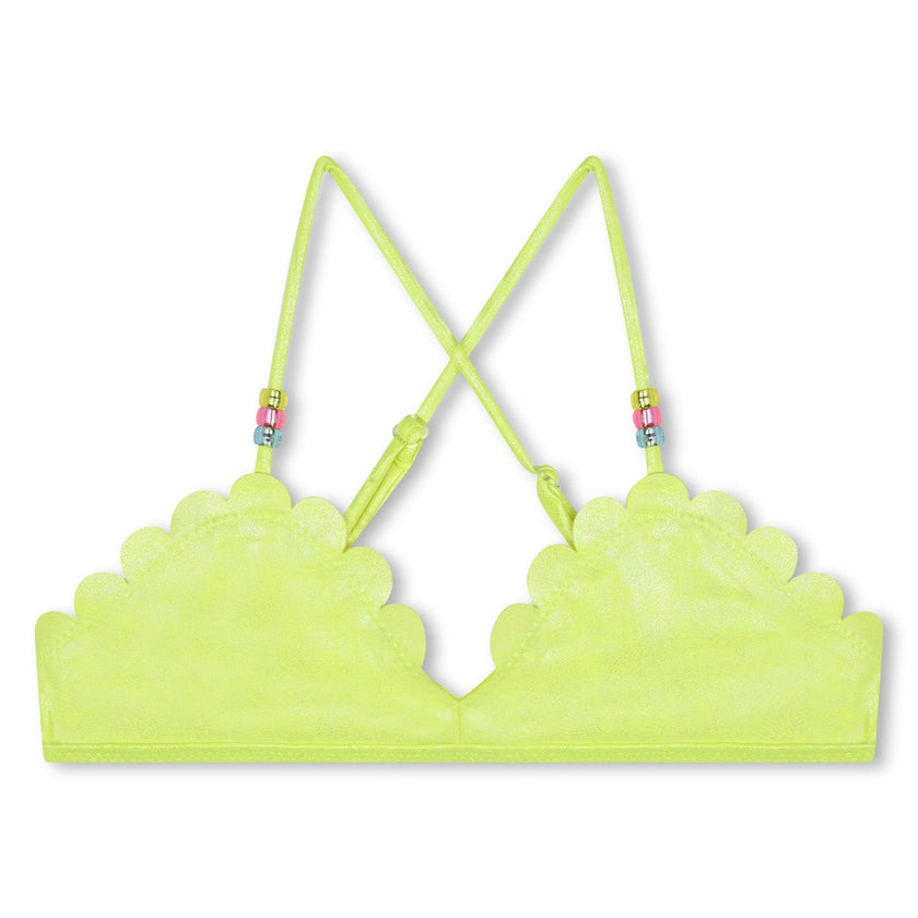 Neon Green Scalloped Bikini