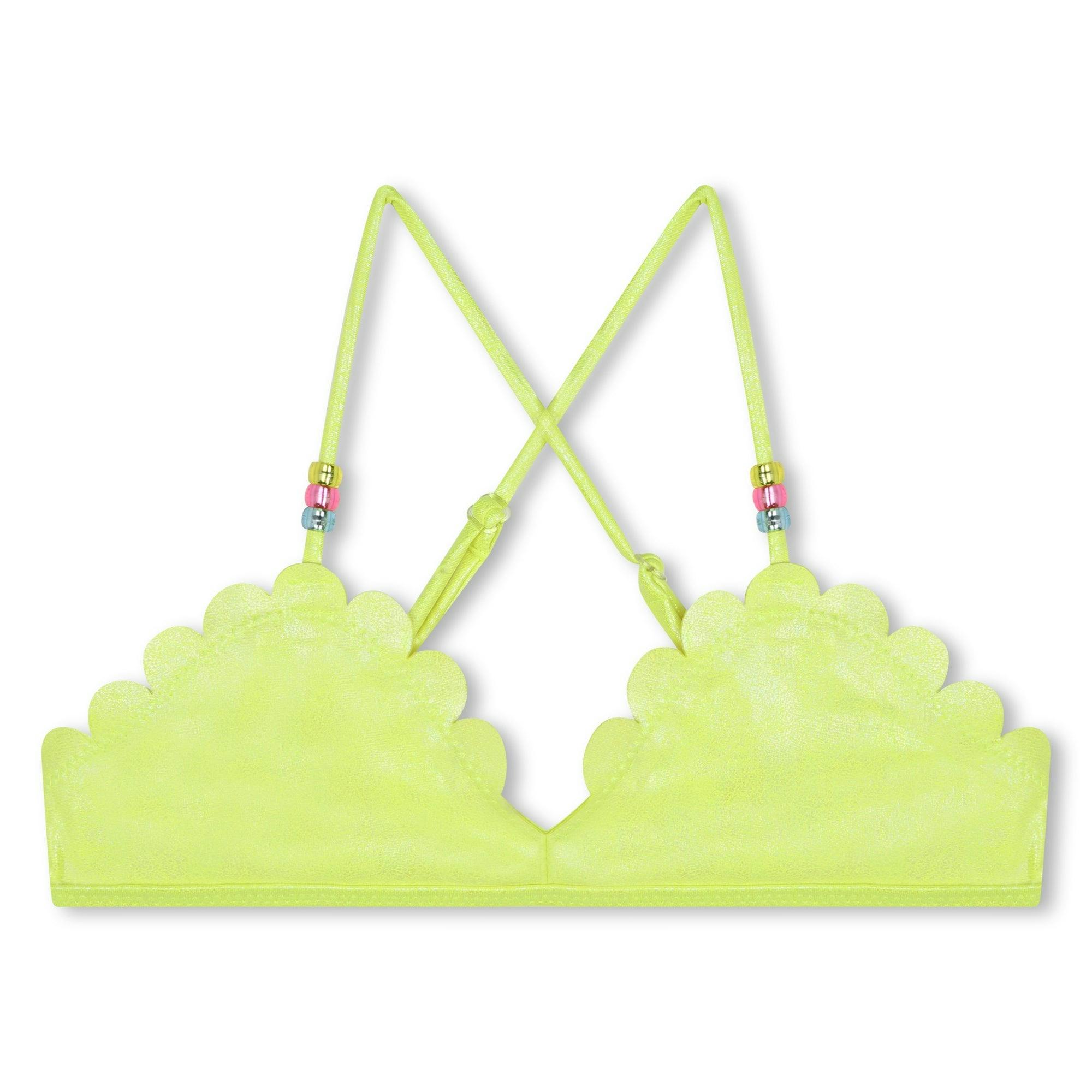 Neon Green Scalloped Bikini