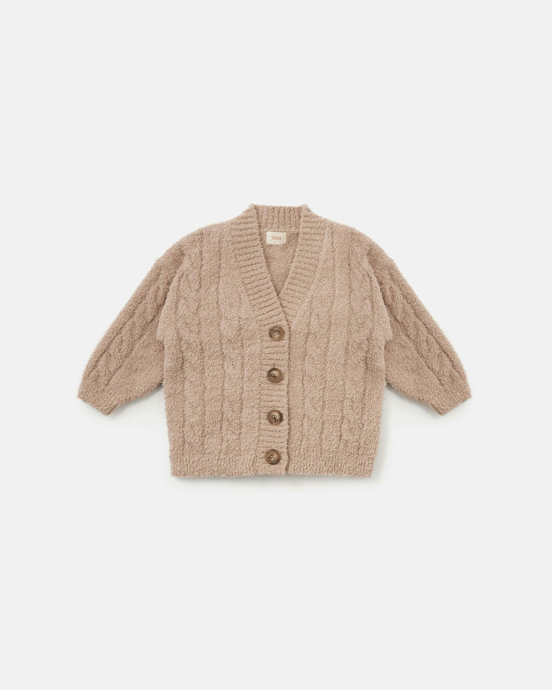 Cable Cardigan - Fuzzy
