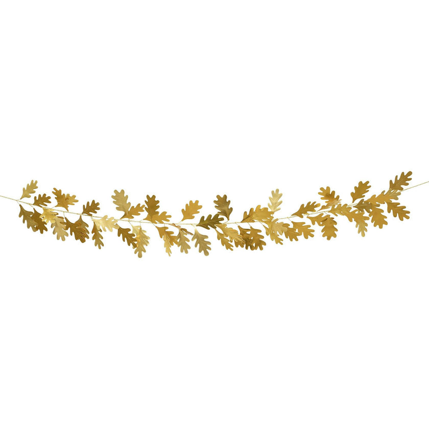 Gold Oak Leaves Garland