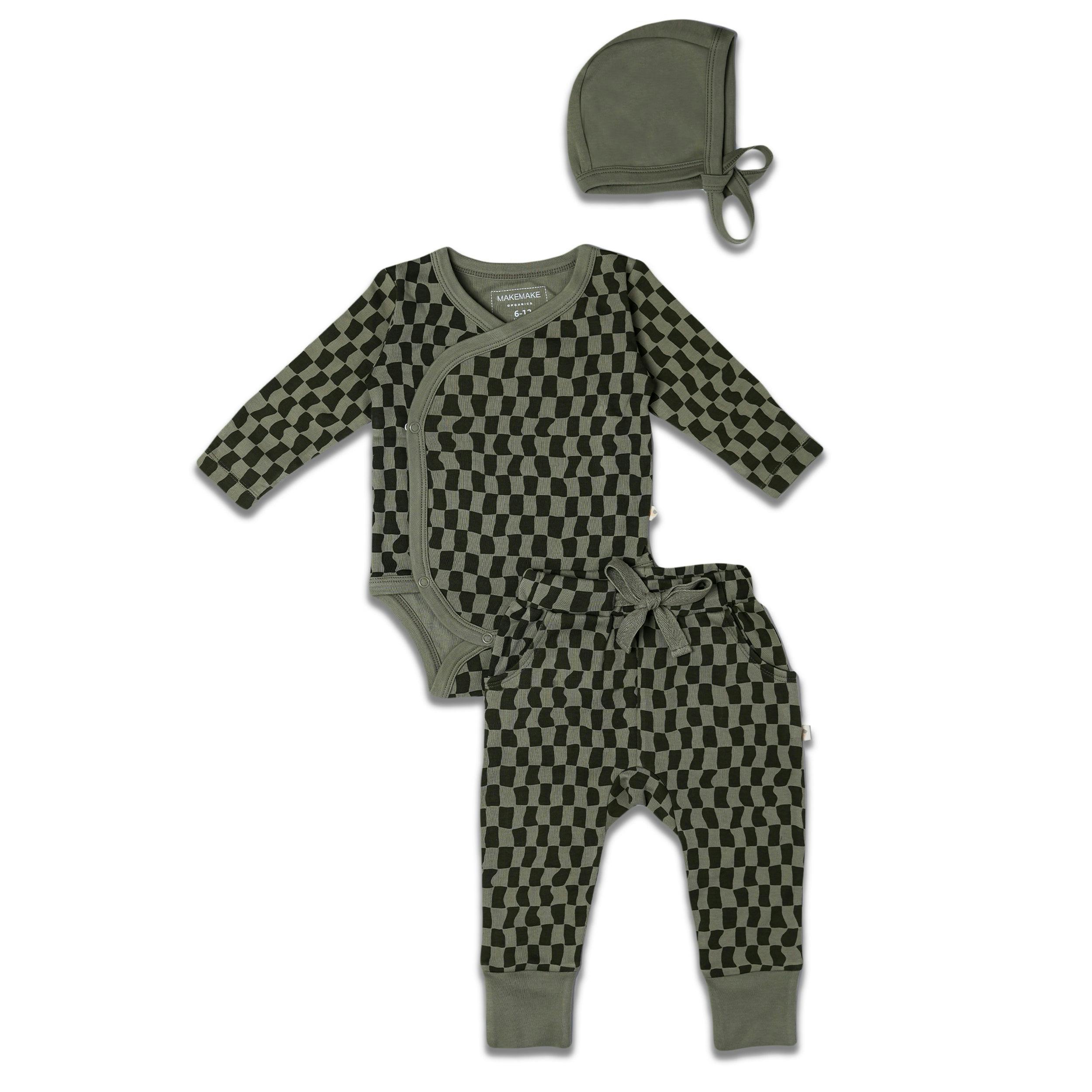 Organic Kimono Onesie & Pants Set