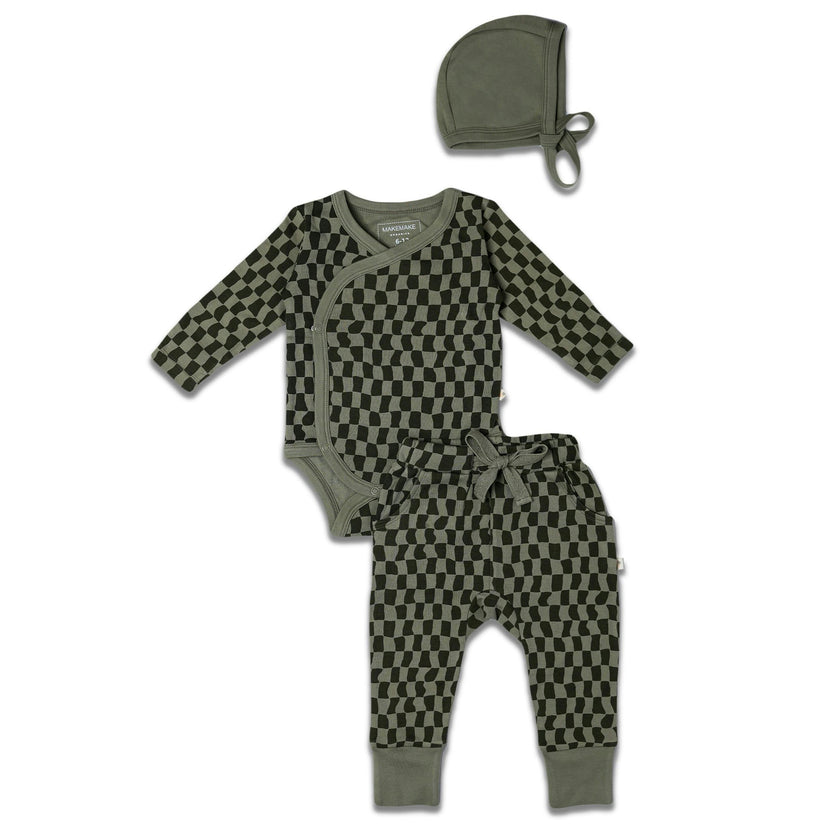 Organic Kimono Onesie & Pants Set