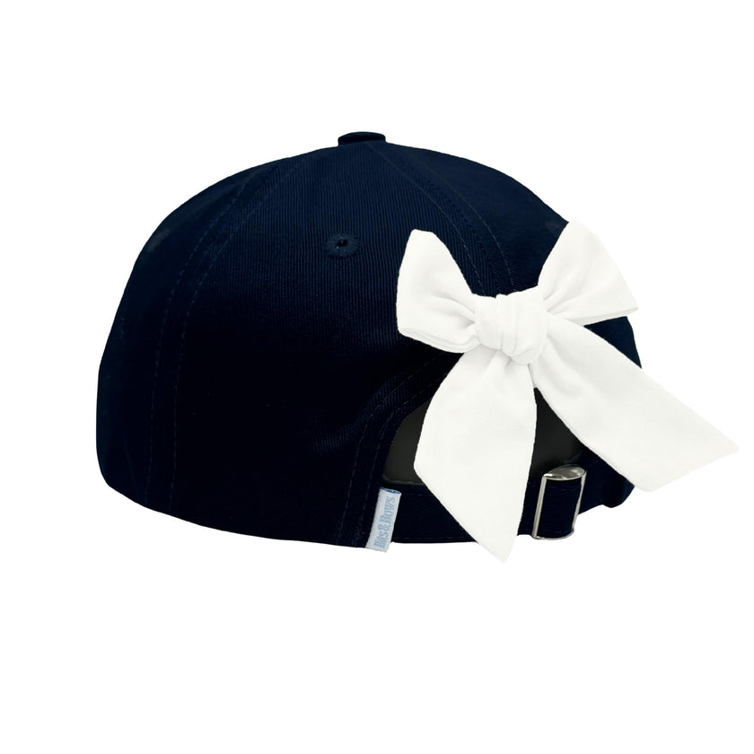 Navy Football Bow Baseball Hat (Adult)