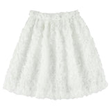 CAROLINE BOSMANS Rose Appliqué Skirt