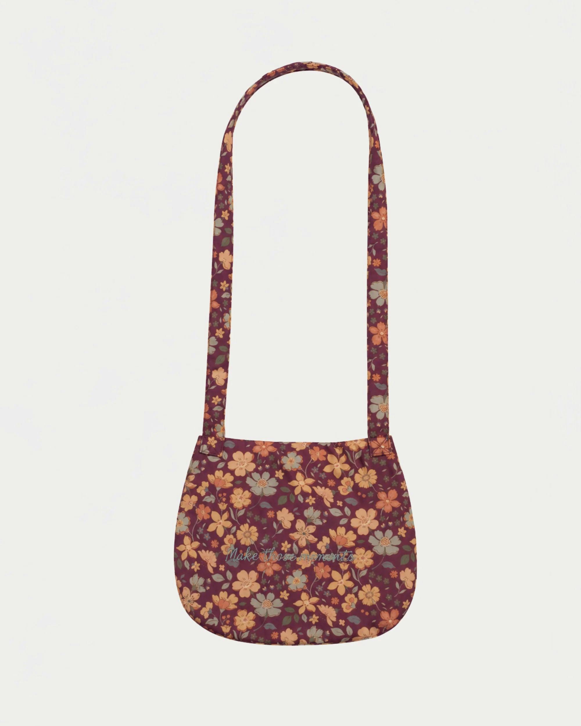Hudson Purse - Garden Flowers Plum