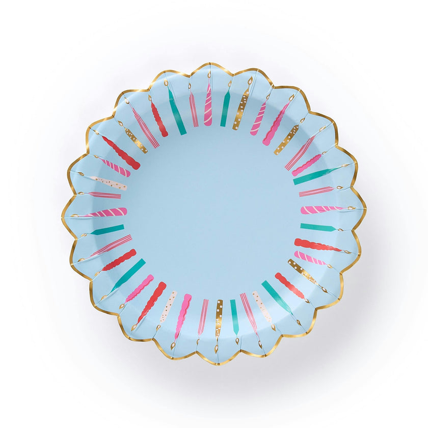 Birthday Candles Dessert Plates (10 count)