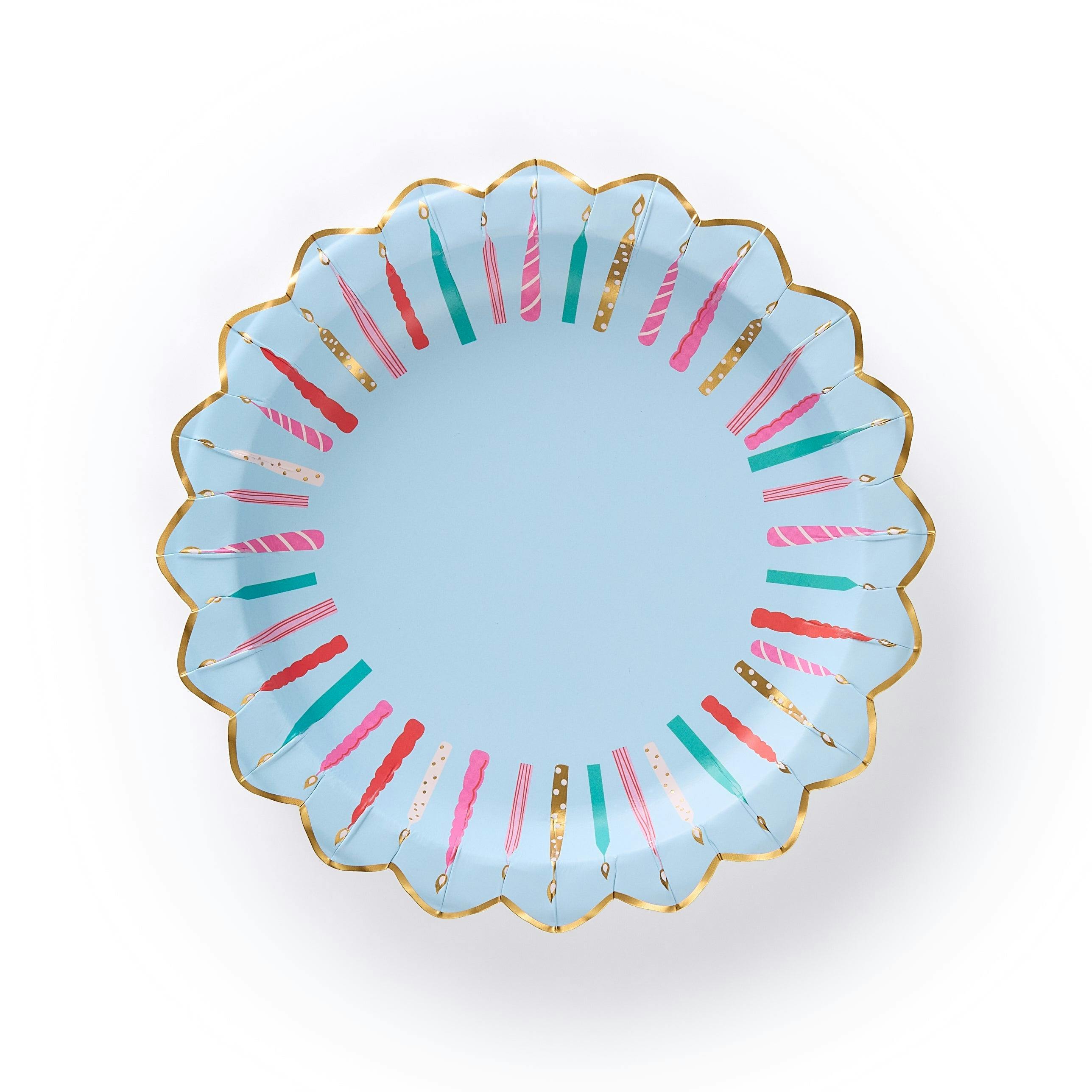 Birthday Candles Dessert Plates (10 count)