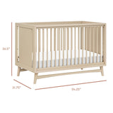 Babyletto Peggy 3-in-1 Convertible Crib with Toddler Bed Conversion Kit