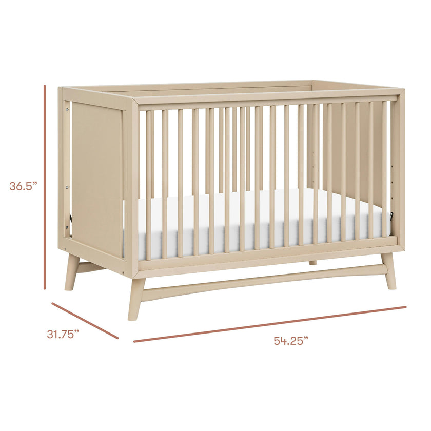 Babyletto Peggy 3-in-1 Convertible Crib with Toddler Bed Conversion Kit